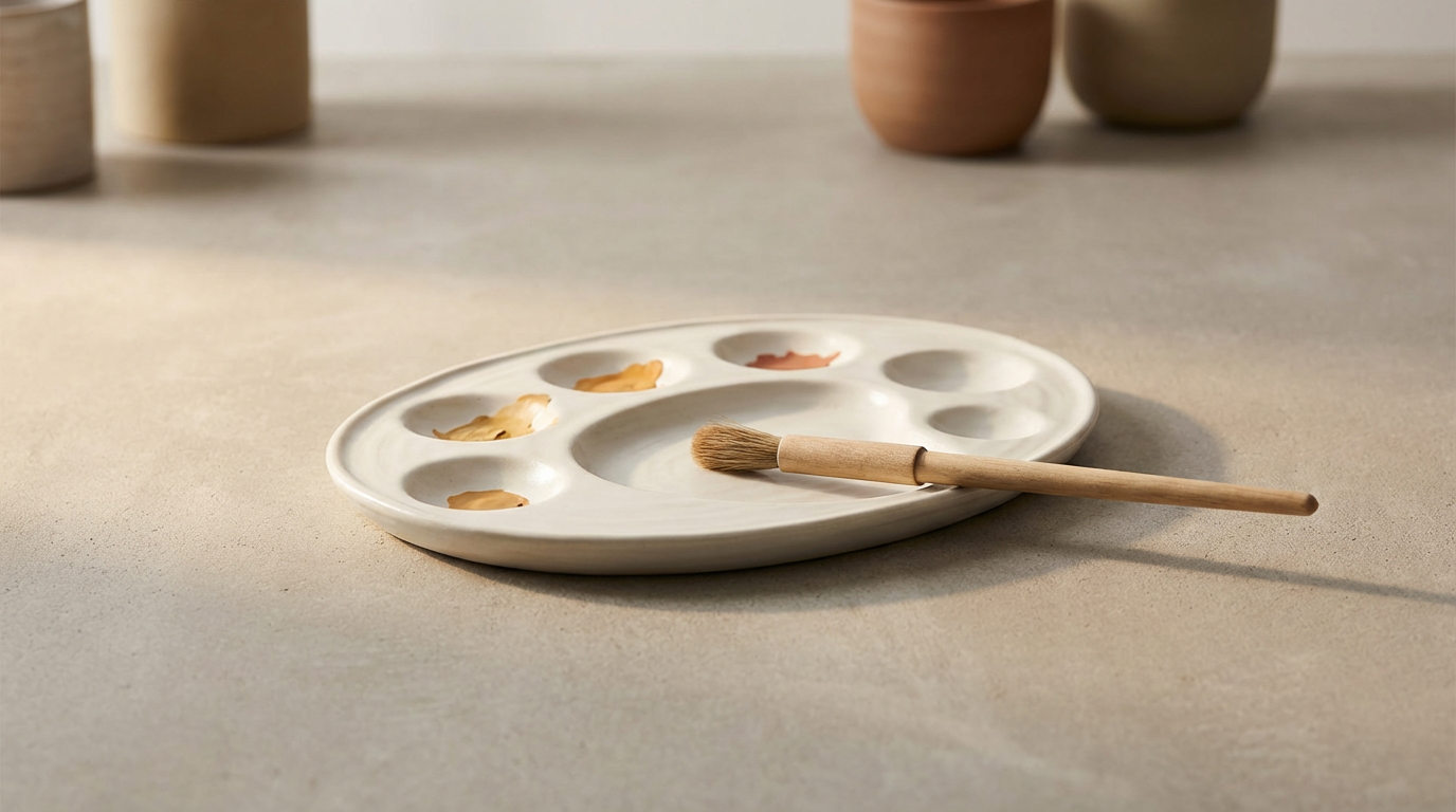 Porcelain Mixing Palette