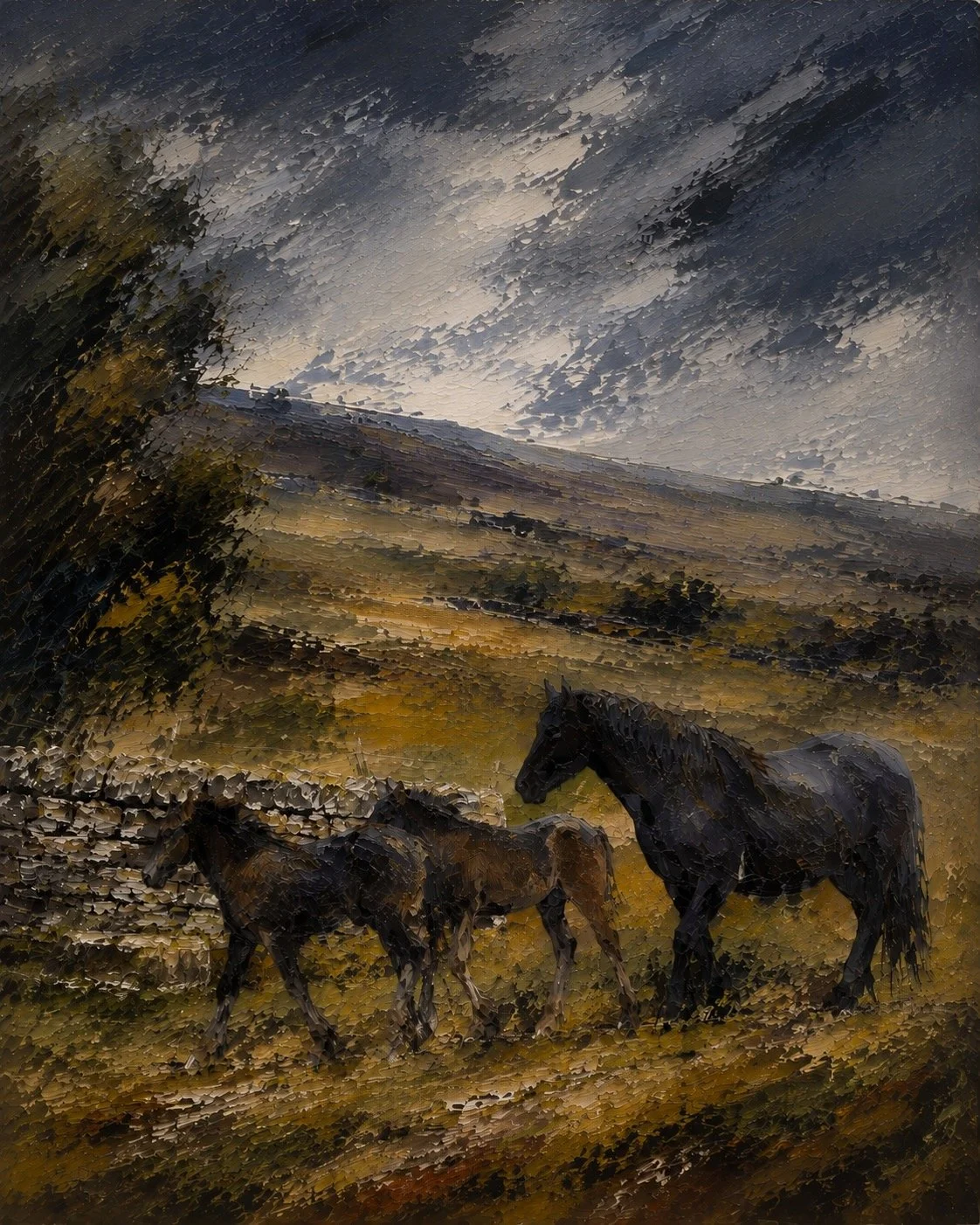 We’ve Seen Worse – Original Horse Landscape Artwork