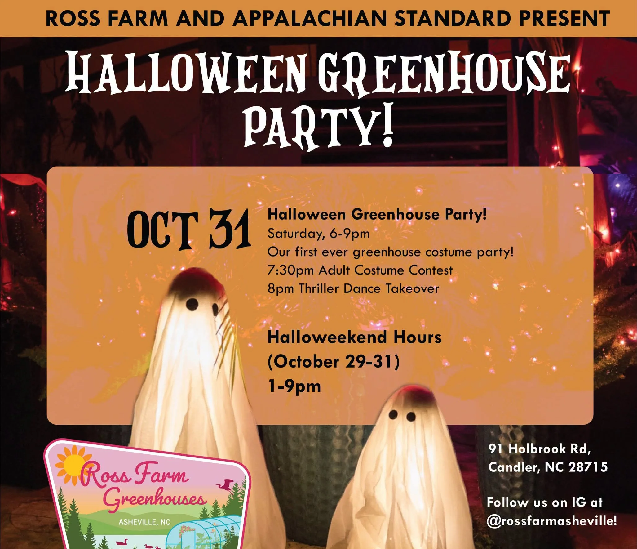 Ross Farm Nursery - Halloween Greenhouse Party!