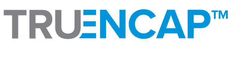 TRU-NCAP logo in black, blue, and gray letters.