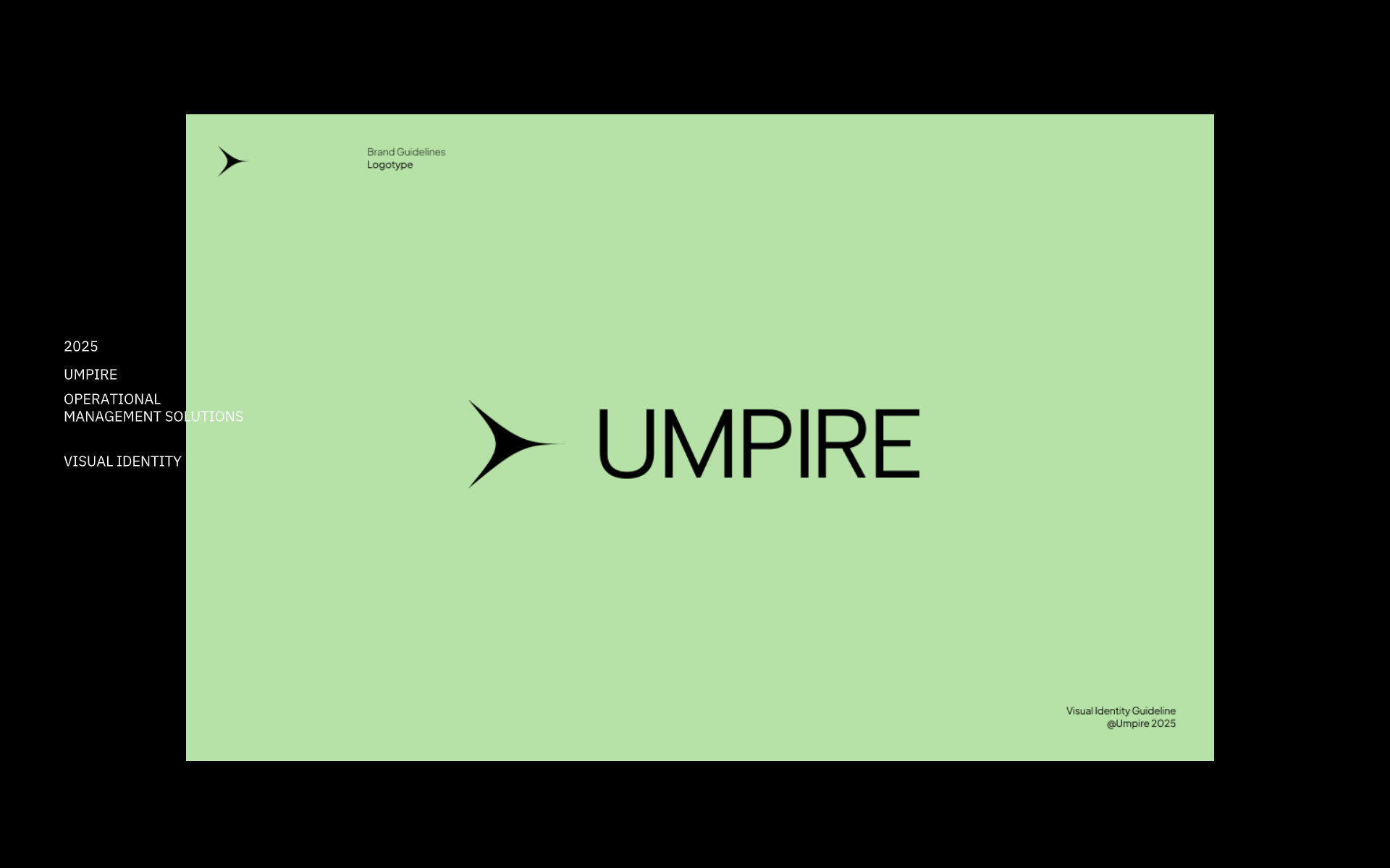 Brand identity for military brand - "Umpire"