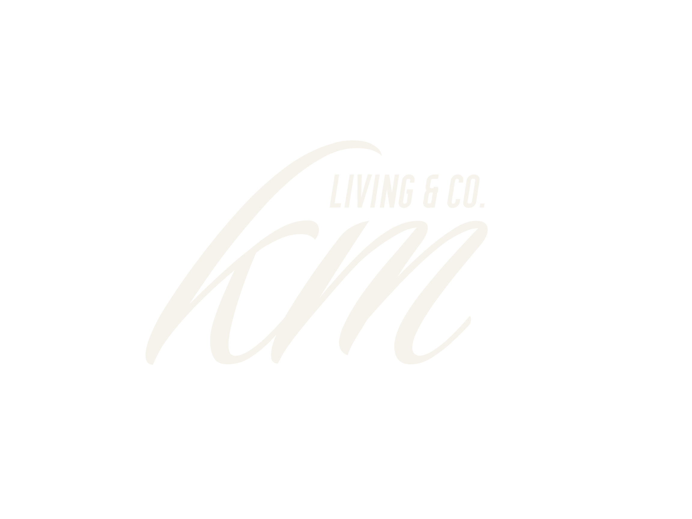 Black background with white cursive text reading "Coca-Cola Living & Co."