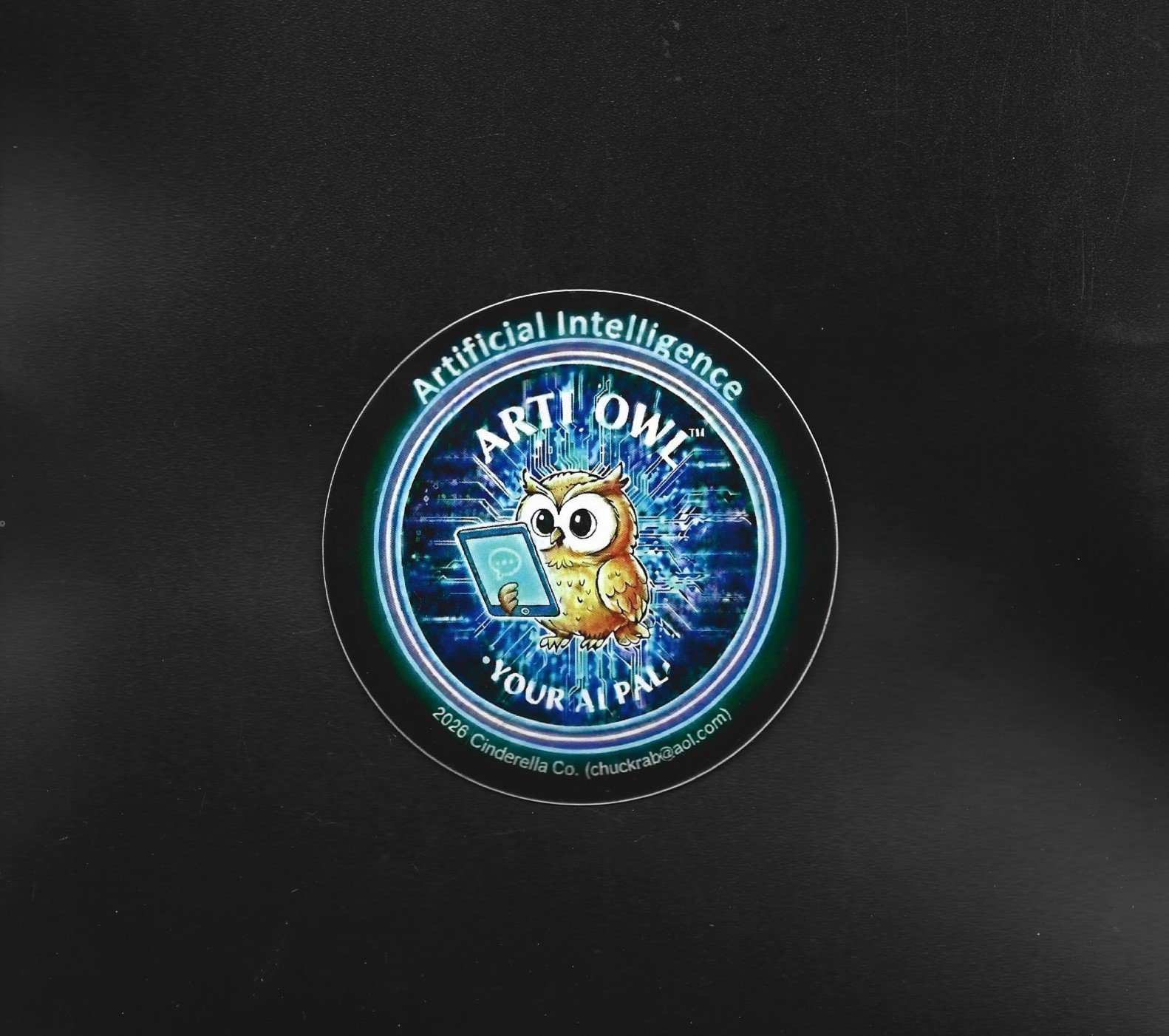Kids' Digital Literacy & Safety Campaign "Arti Owl" Vinyl Sticker