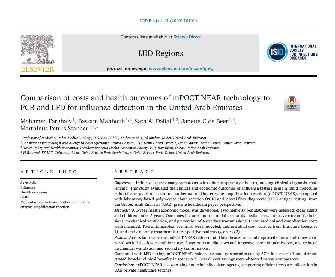 New Publication: Evaluating the Clinical and Economic Value of Rapid Influenza Testing in the UAE