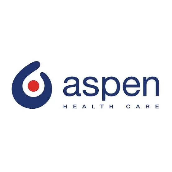 Aspen Health Care logo with a stylized '6' and red dot