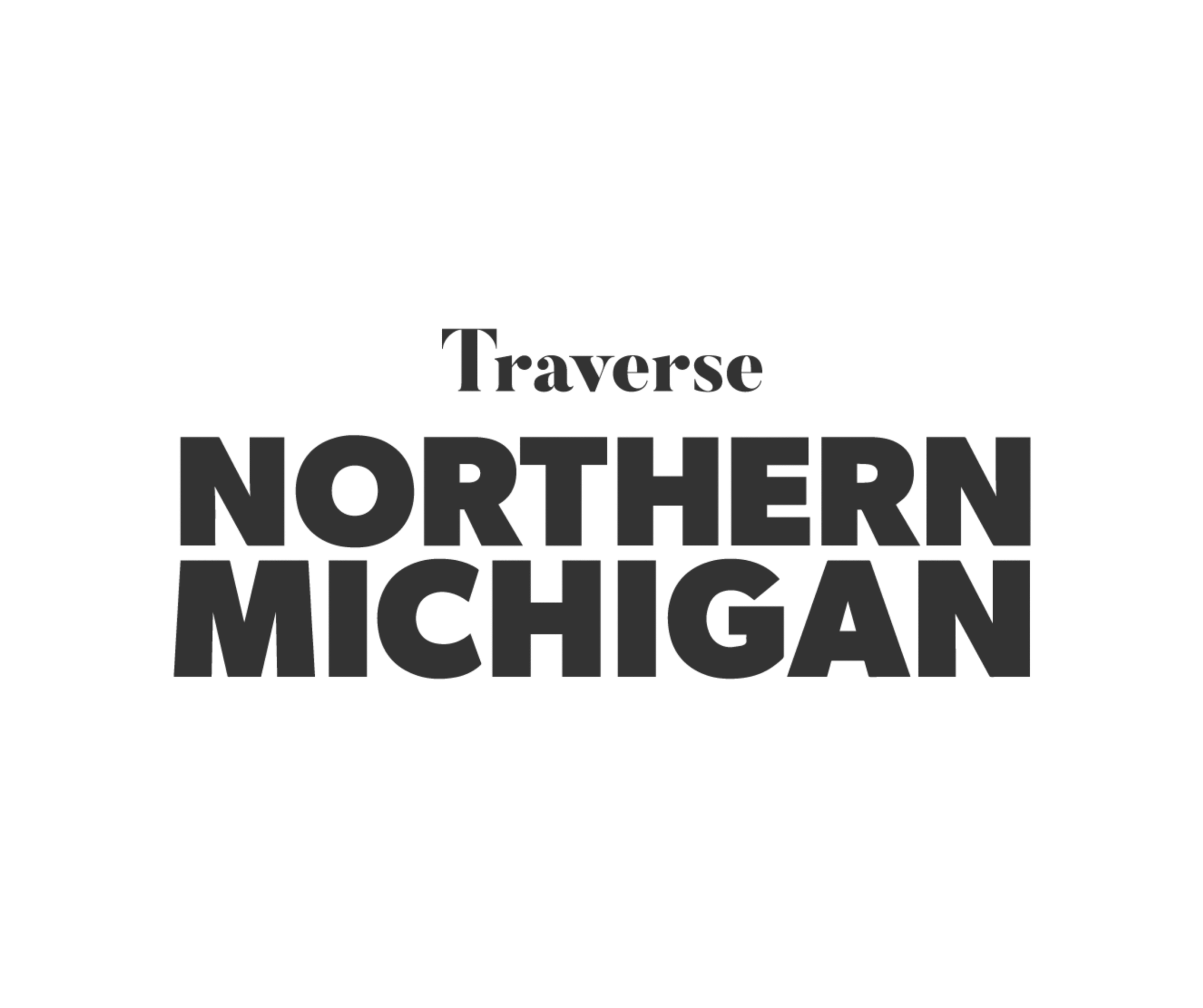 Black and white text that reads "Traverse Northern Michigan".