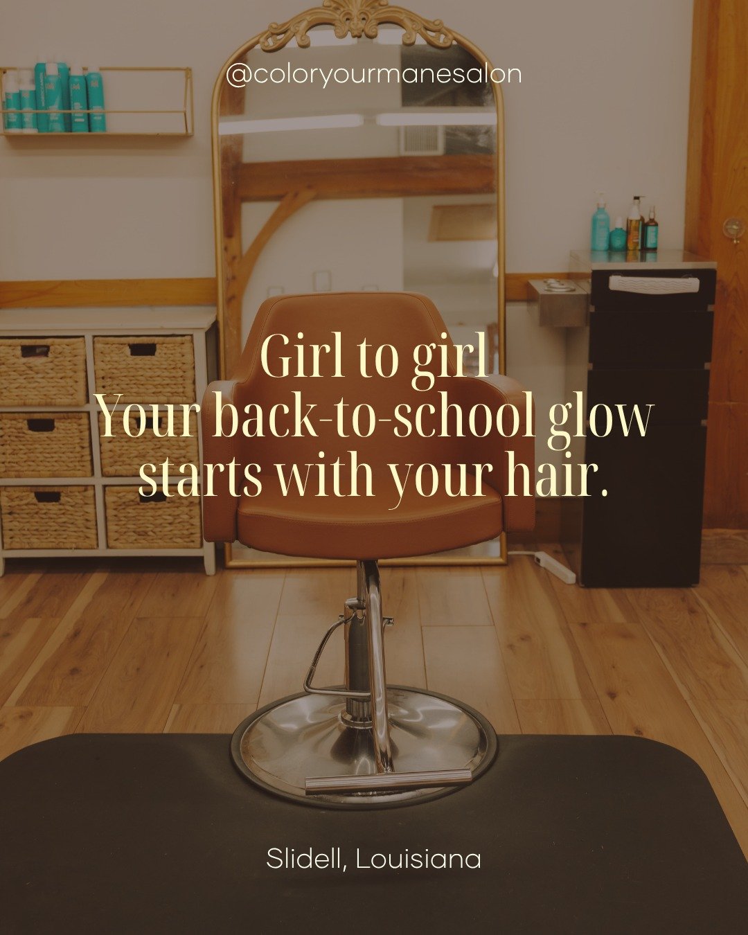 Girl to girl, your back-to-school glow starts with good hair. ✨

Whether you're ready for a fresh color, a glossy refresh, or just want to feel put together before the school year kicks off, consider this your sign to book that appointment.

Because 