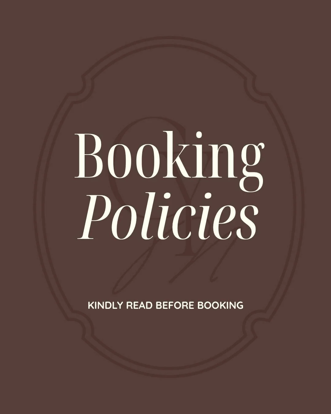 Hey there, Mane Babes!

Just a quick reminder about our booking policies. 🤎

Our policies are in place to respect both our guests' time and our stylists' schedules. By reviewing them before your appointment, you help us provide the best experience p