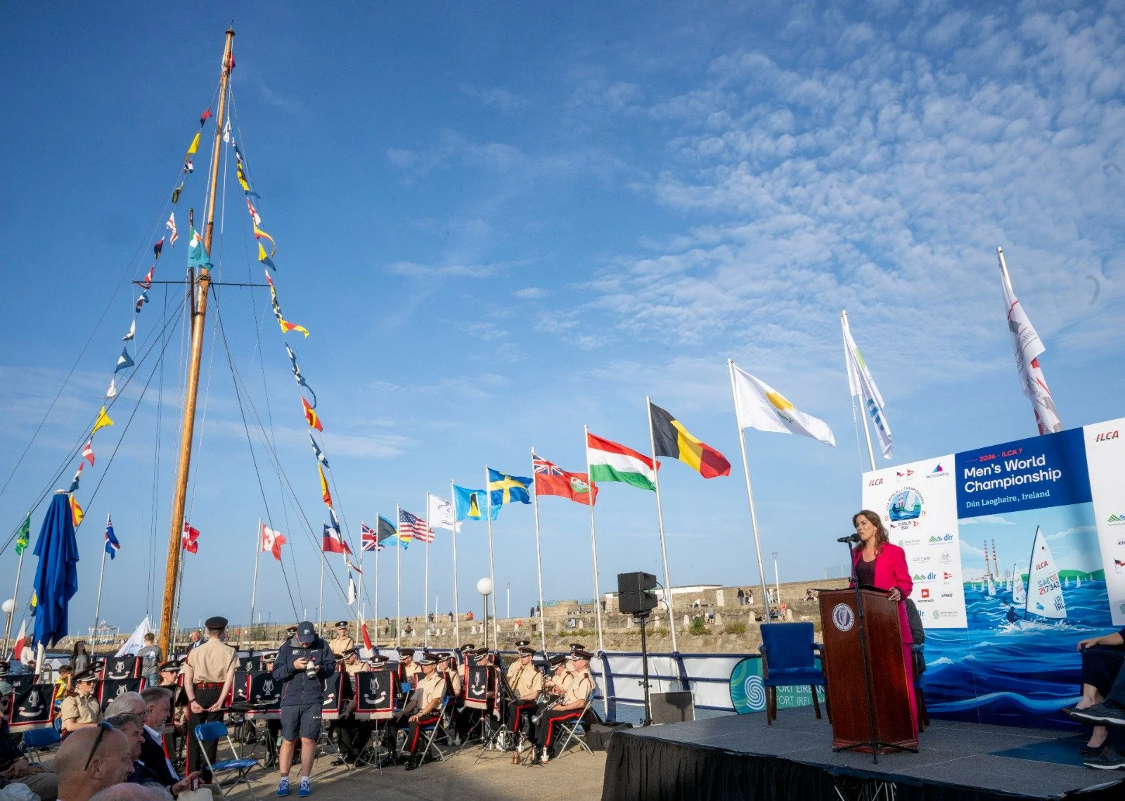 Minister for Health Jennifer Carroll MacNeill TD Welcomes World’s Best Sailors to Dún Laoghaire for ILCA’s 7 Men’s World Championship