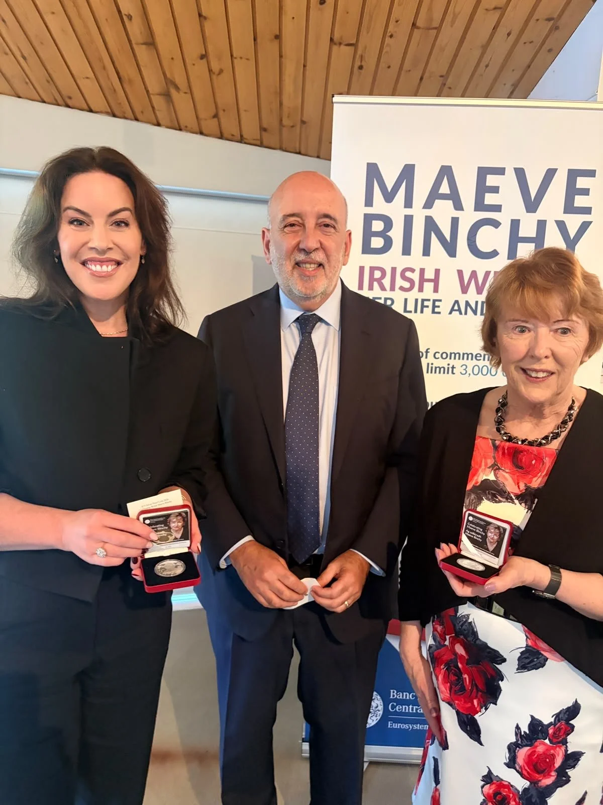 Minister Jennifer Carroll MacNeill TD Attends Launch of Maeve Binchy Commemorative Coin in Dalkey 