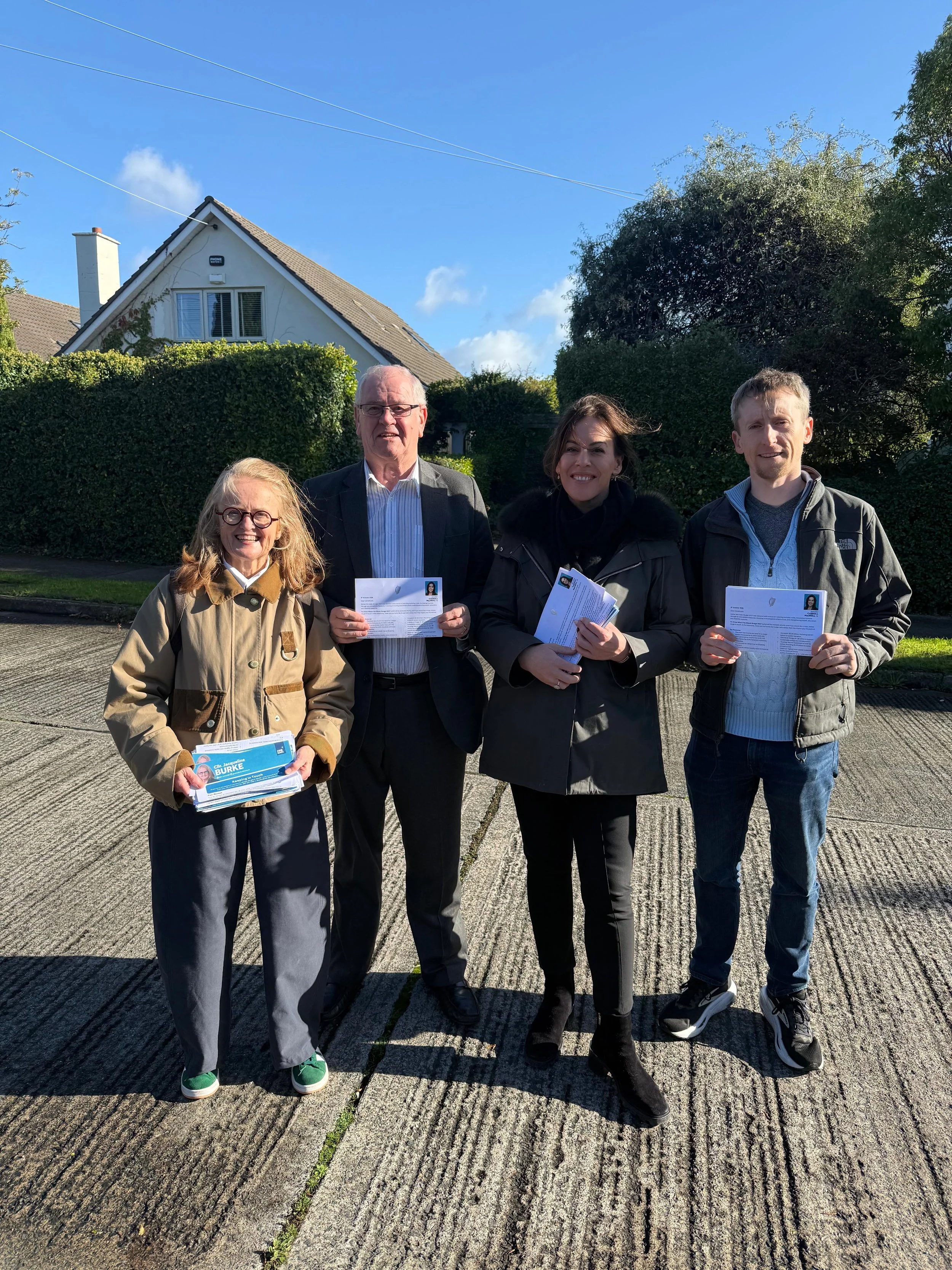 Out on the doorsteps in Killiney