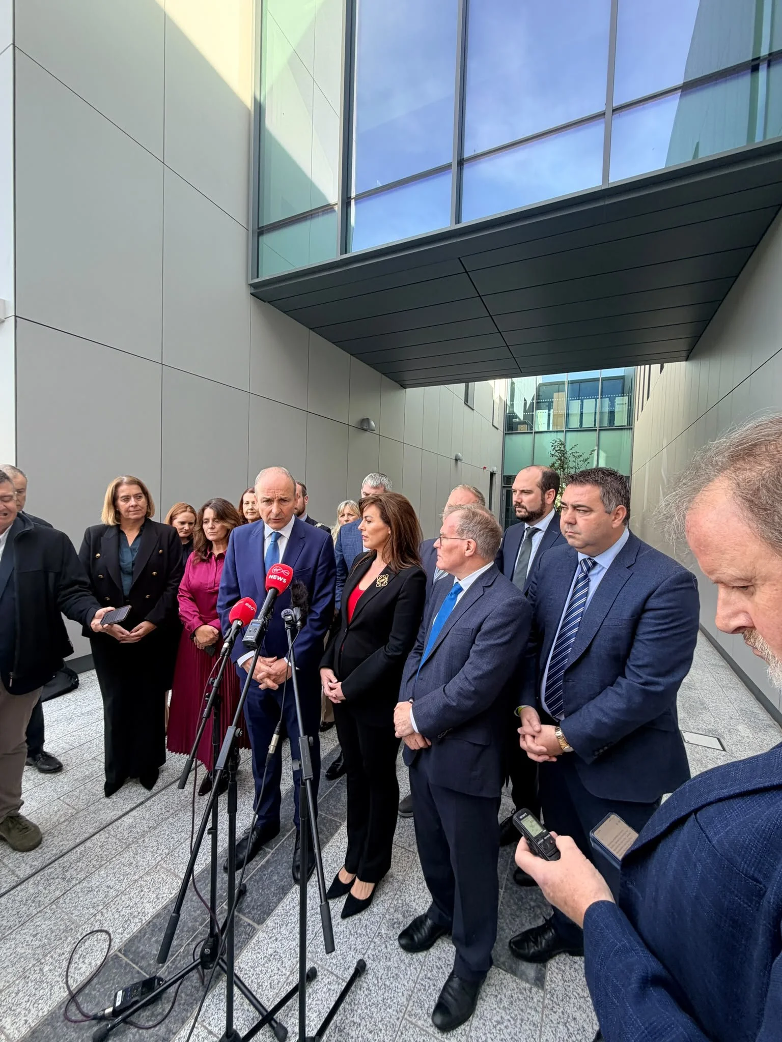 Taoiseach Micheál Martin TD and Minister Jennifer Carroll MacNeill TD at opening of new Cork surgical hub, September 2026