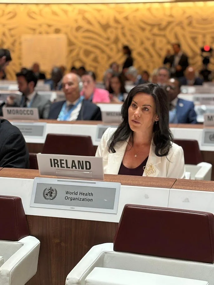 Minister Jennifer Carroll MacNeill TD representing Ireland at World Health Organisation Conference