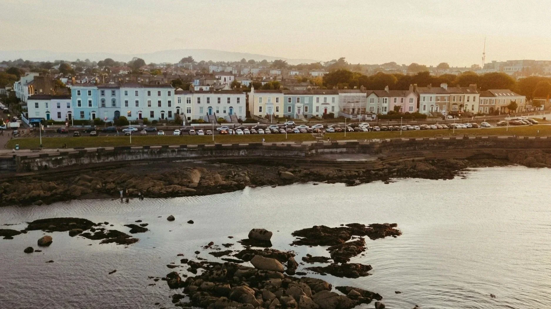 View from sea of Blackrock, County Dublin