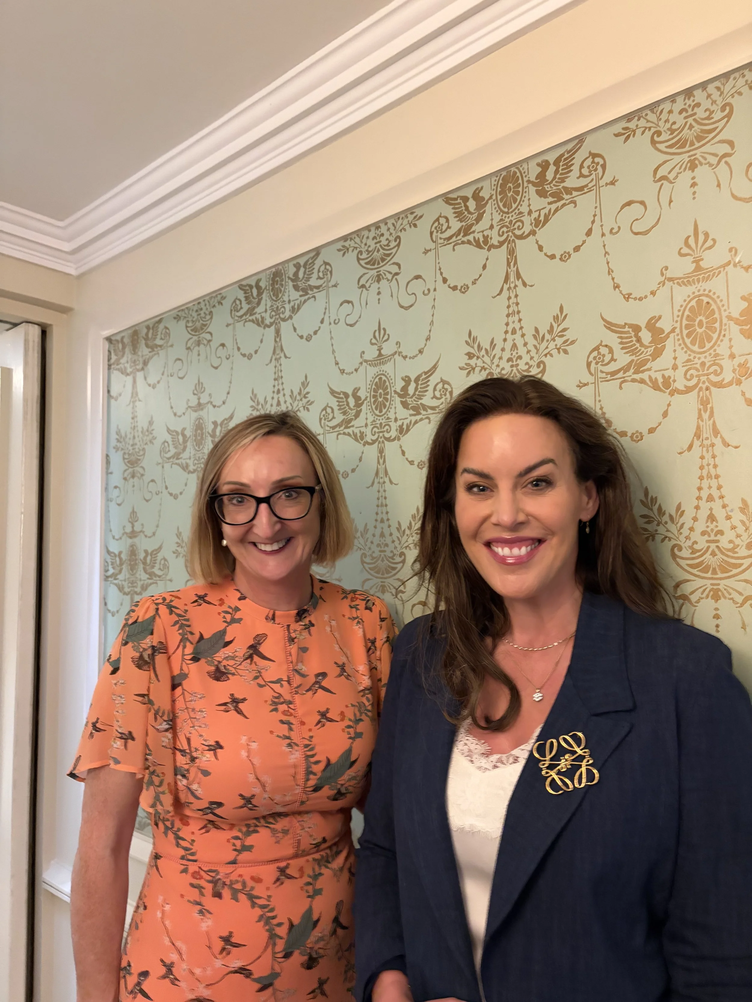 Minister Jennifer Carroll MacNeill TD with Grace Boland TD