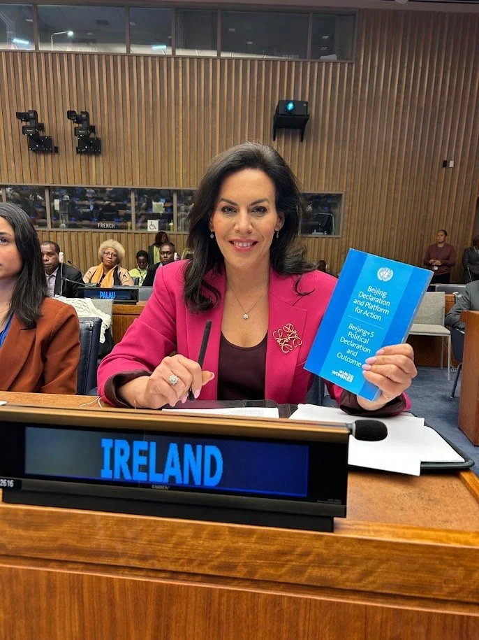 Minister Jennifer Carroll MacNeill TD representing Ireland in international forum