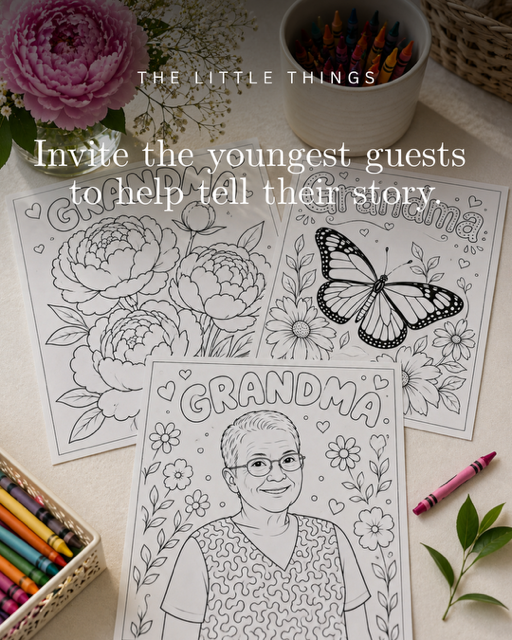 Thoughtful activities for children help every generation feel included. Custom coloring pages inspired by their hobbies, pets, or favorite memories give kids a meaningful way to participate in a celebration of life.