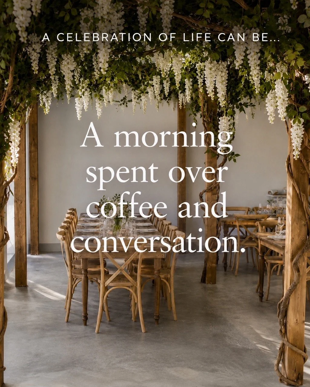 A leisurely breakfast or coffee gathering offers a gentle celebration of life idea for family and friends who simply want time together. Fresh coffee, good food, and meaningful conversation create an intimate memorial gathering where stories can be s