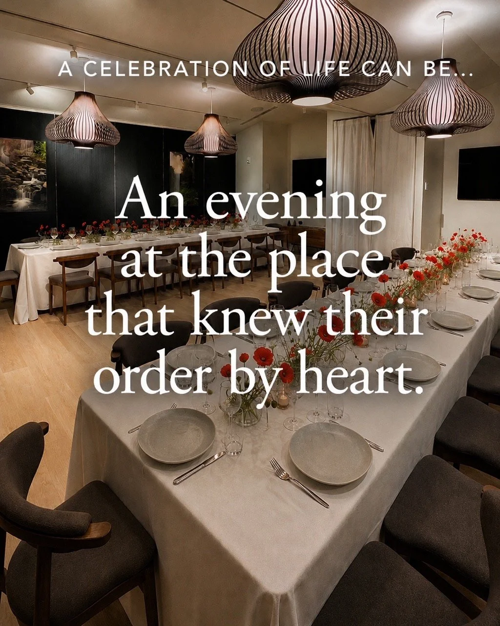 A restaurant celebration of life at a favorite local spot brings together familiar food, familiar faces, and cherished memories in a setting that already feels like home.