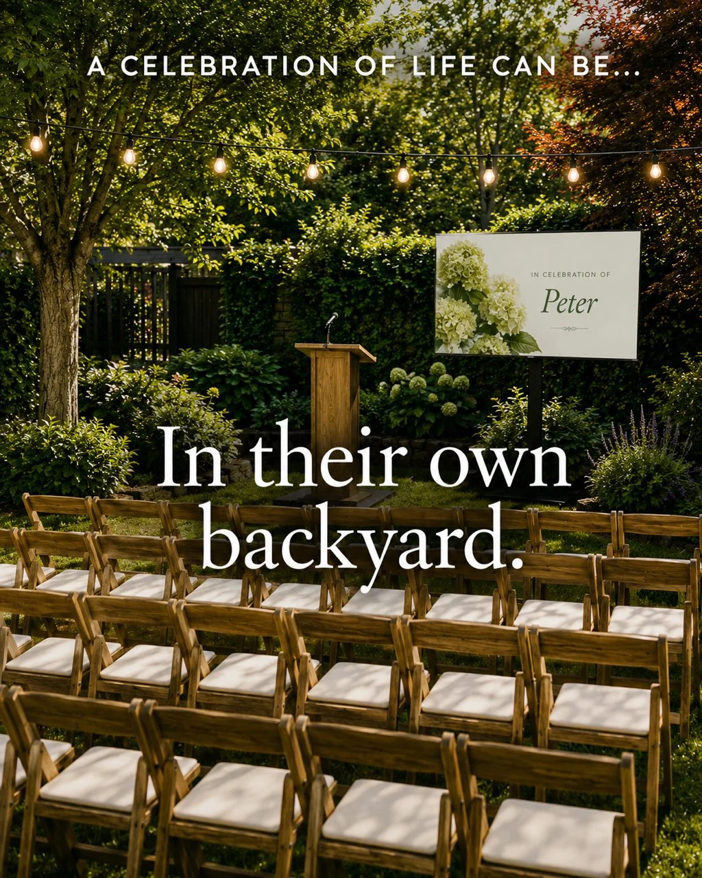A backyard celebration of life allows family and friends to gather in the place where so many memories were made. For many families, choosing home is one of the most meaningful memorial planning decisions because it feels comfortable, familiar, and p