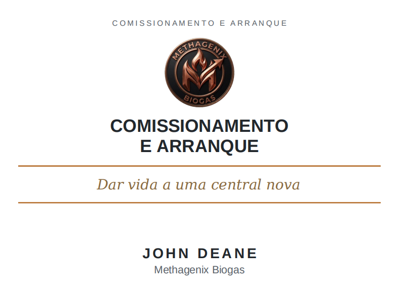Vol 6 - Comissionamento e arranque — Dar vida a uma central nova