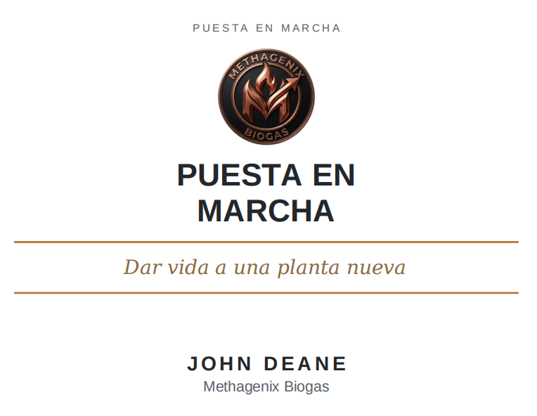 Vol 6 - Puesta En Marcha - Dar vida a una planta nueva
