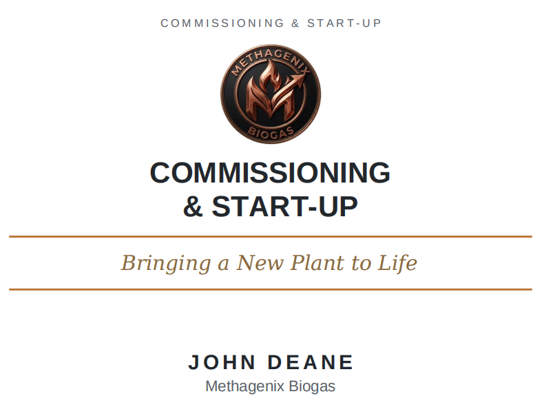 Vol 6 - Commissioning & Start Up - Bringing a New Plant to Life