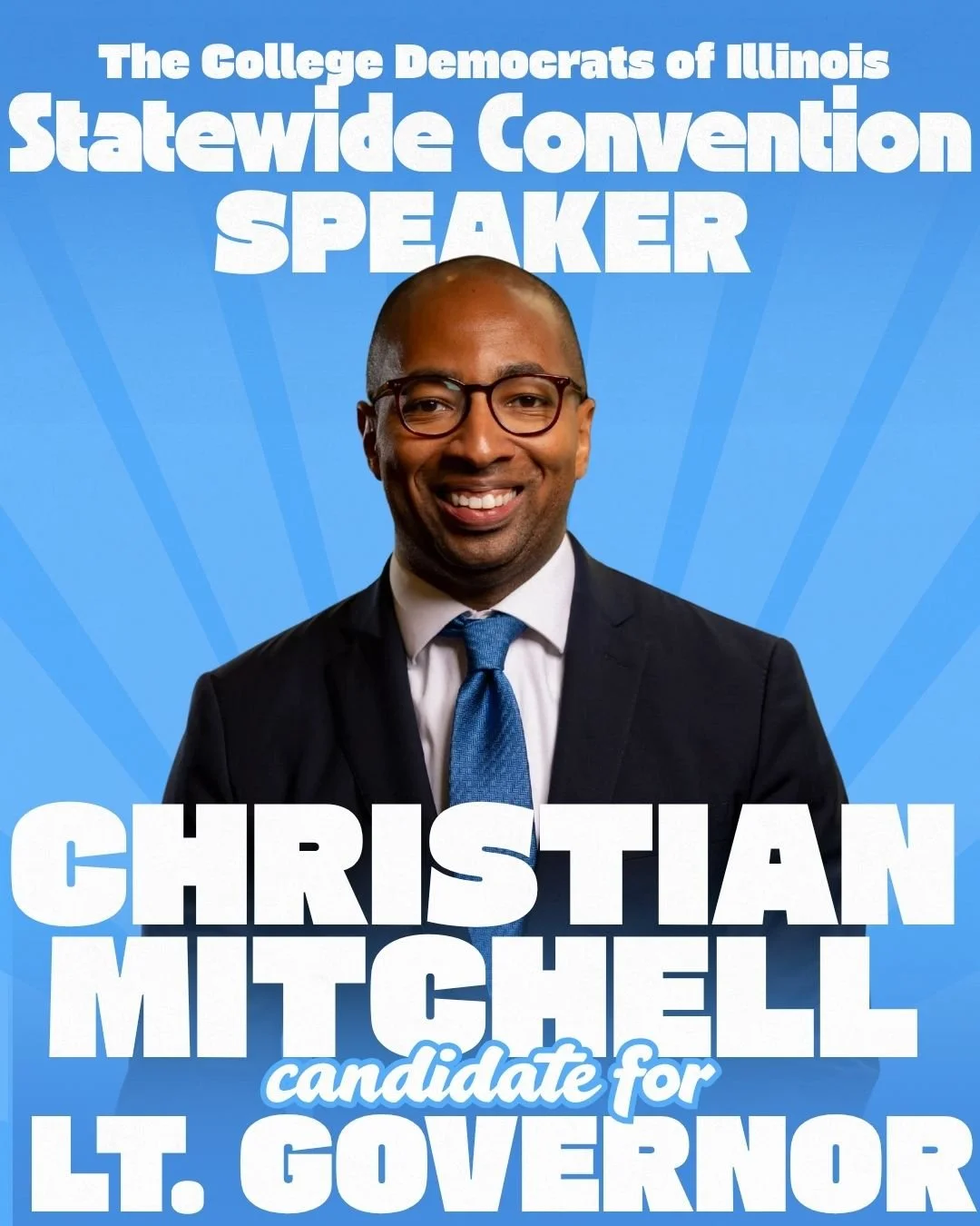 Welcoming Christian Mitchell as one our guest speakers for the Illinois Statewide Convention! 

Keep posted for more convention announcements to come!