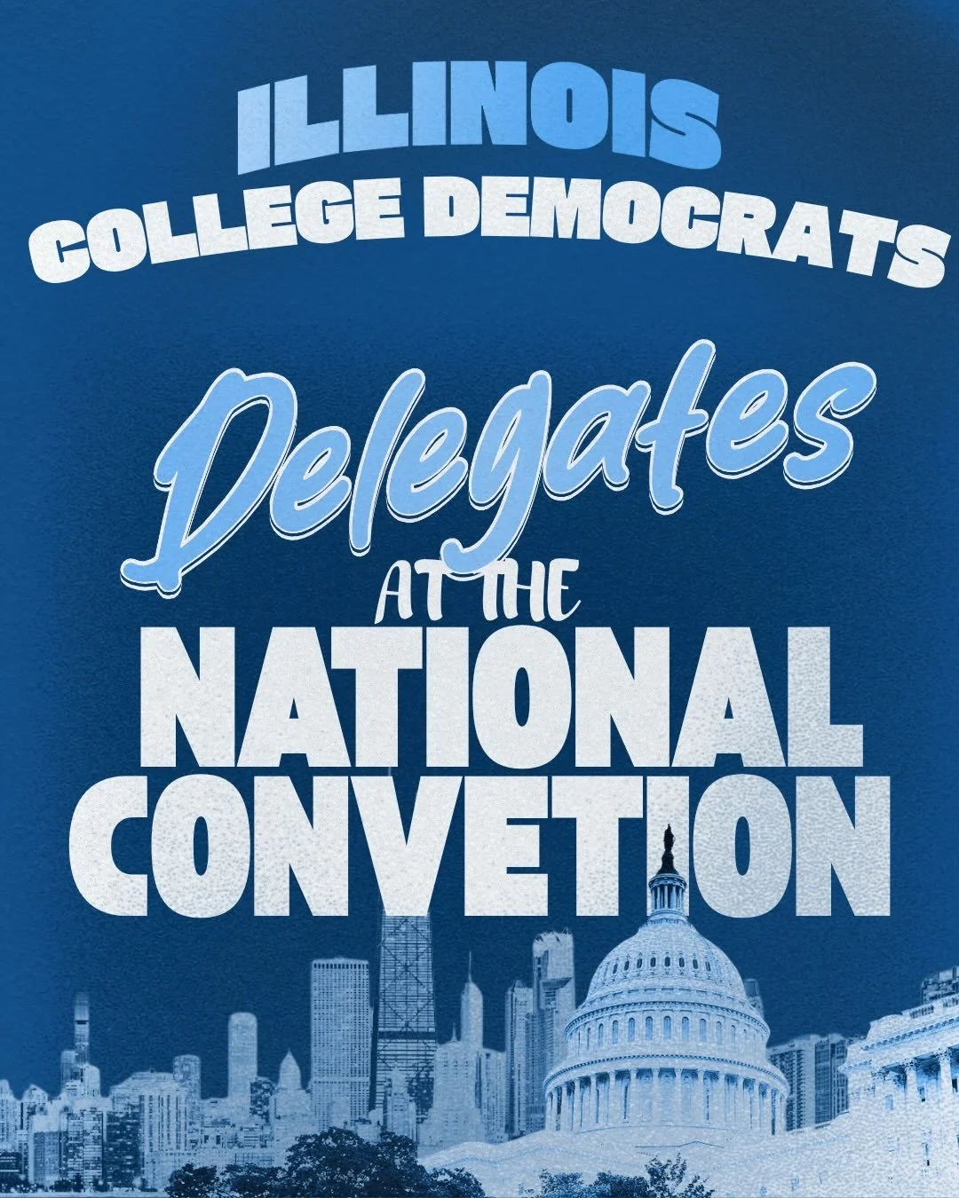 Check out our Illinois College Democrats delegates and friends at the @collegedems nations convention!💙🫏