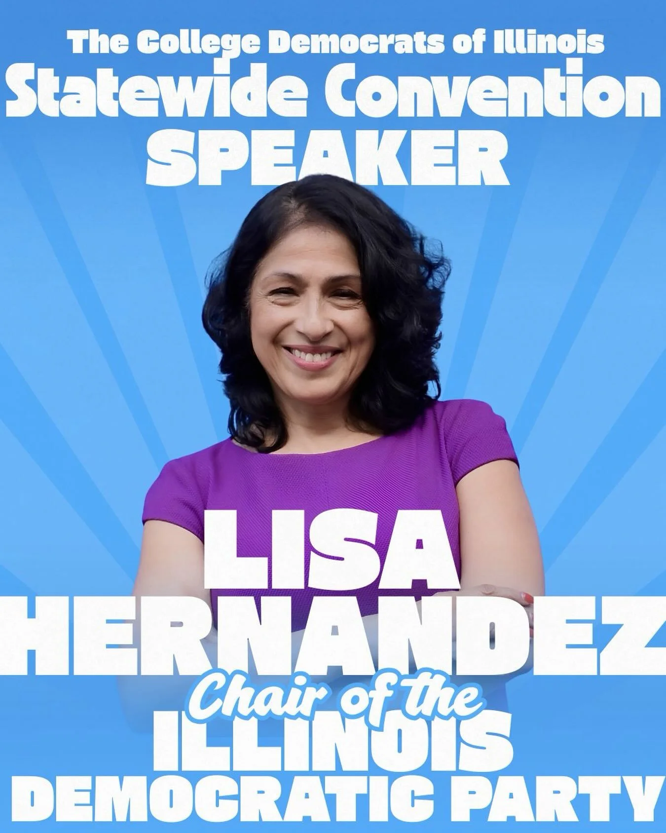 We are so excited to introduce our final Statewide Convention Speaker, Chair Hernandez! 💙🩵

Link to register for this weekend in the bio!