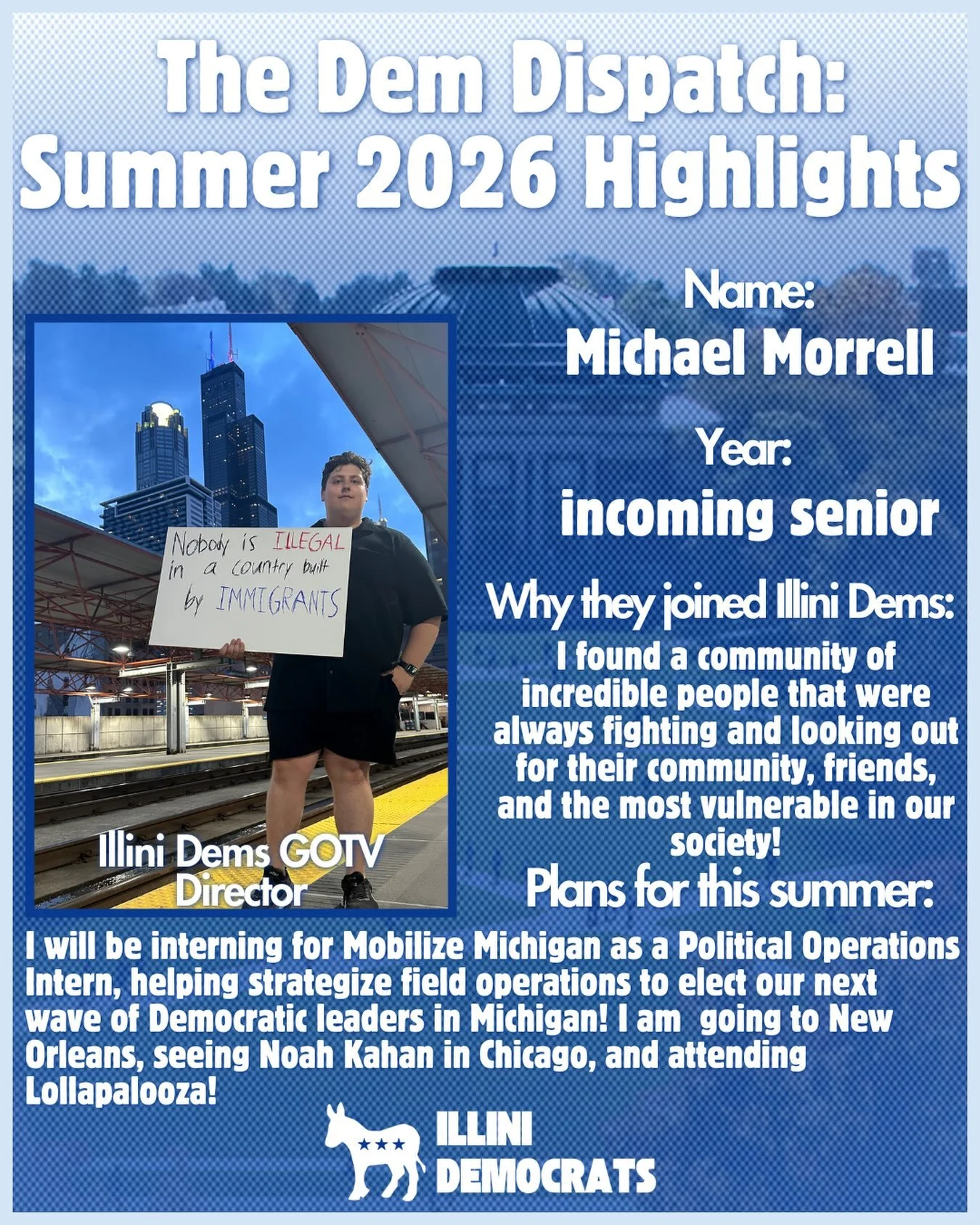 Next Dem Dispatch, welcoming Mikey to the blue wave! 💙