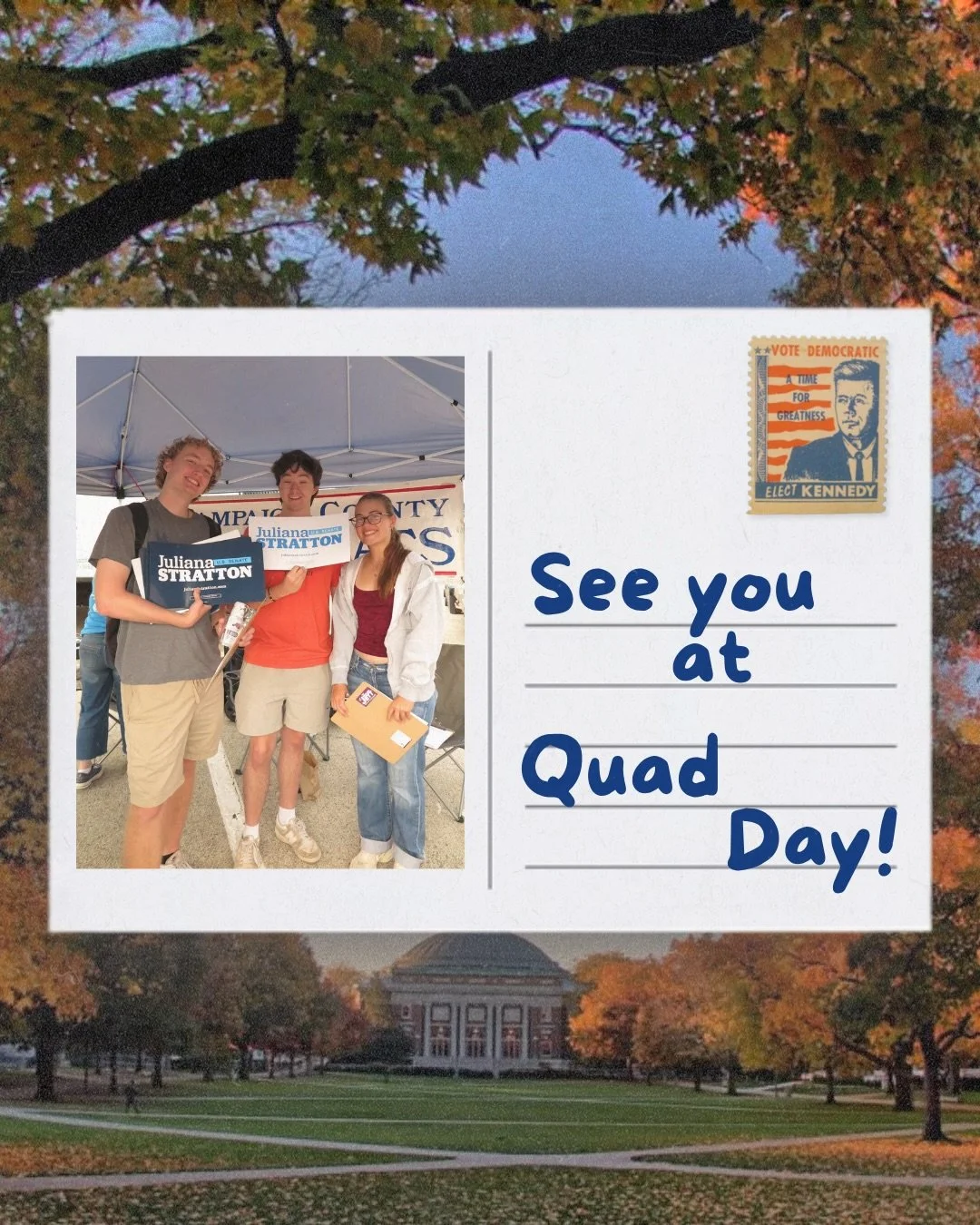 Hey Illini, we&rsquo;re excited to see you tomorrow at Quad Day! 

Make sure to check us out at the advocacy and activism section between Gregory hall and the main library! 🫏💙
