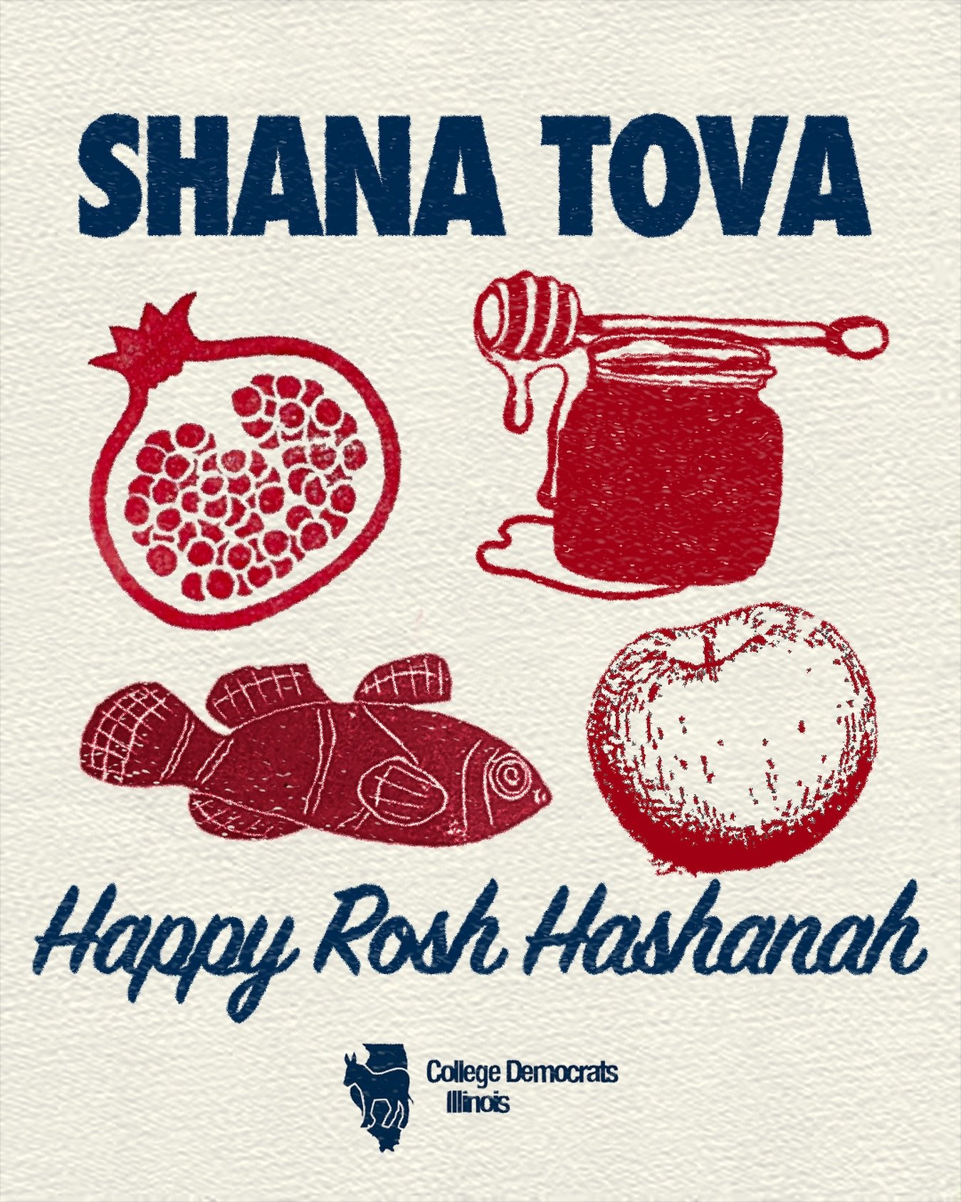 Happy Rosh Hashanah from College Dems of Illinois! 🍎🍯