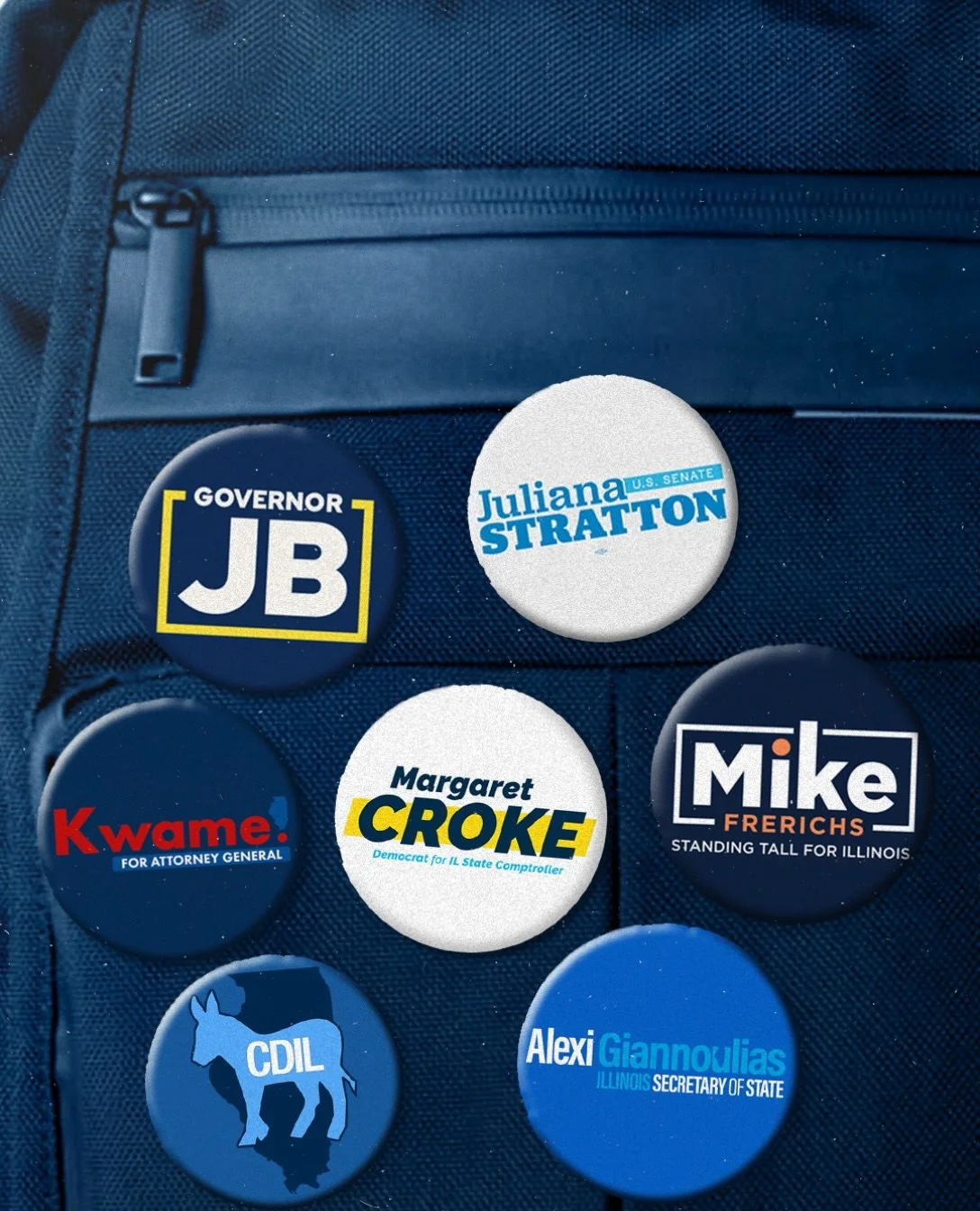 With Election Day less than a week away, this is what our backpacks are looking like 💙 🎒