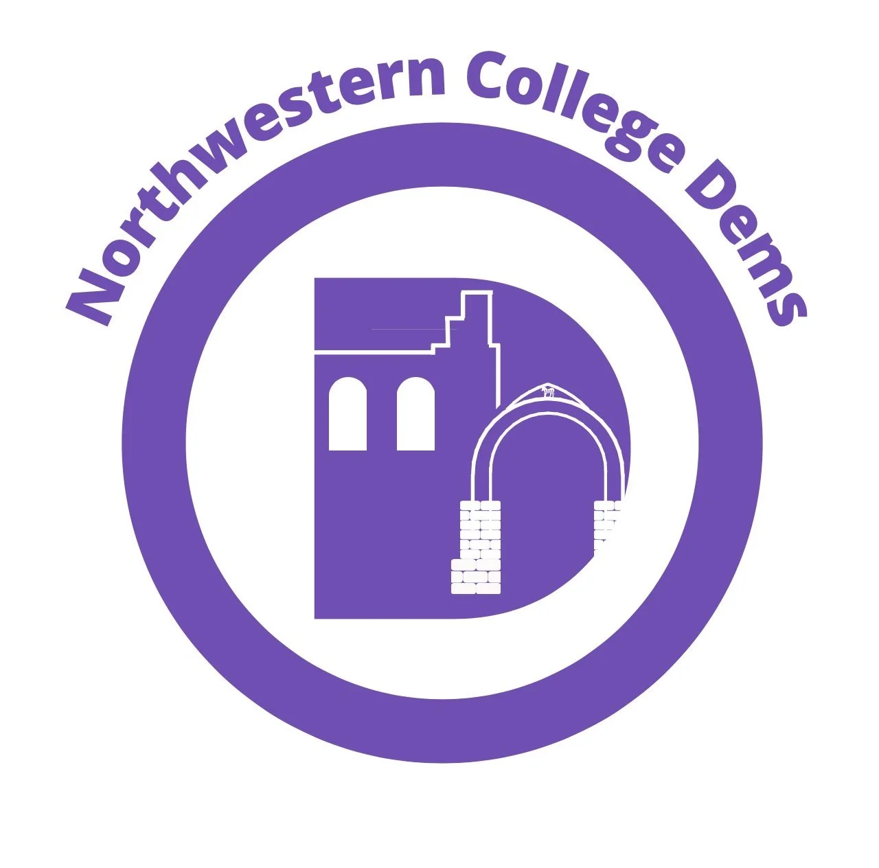 Northwestern College Democrats Logo
