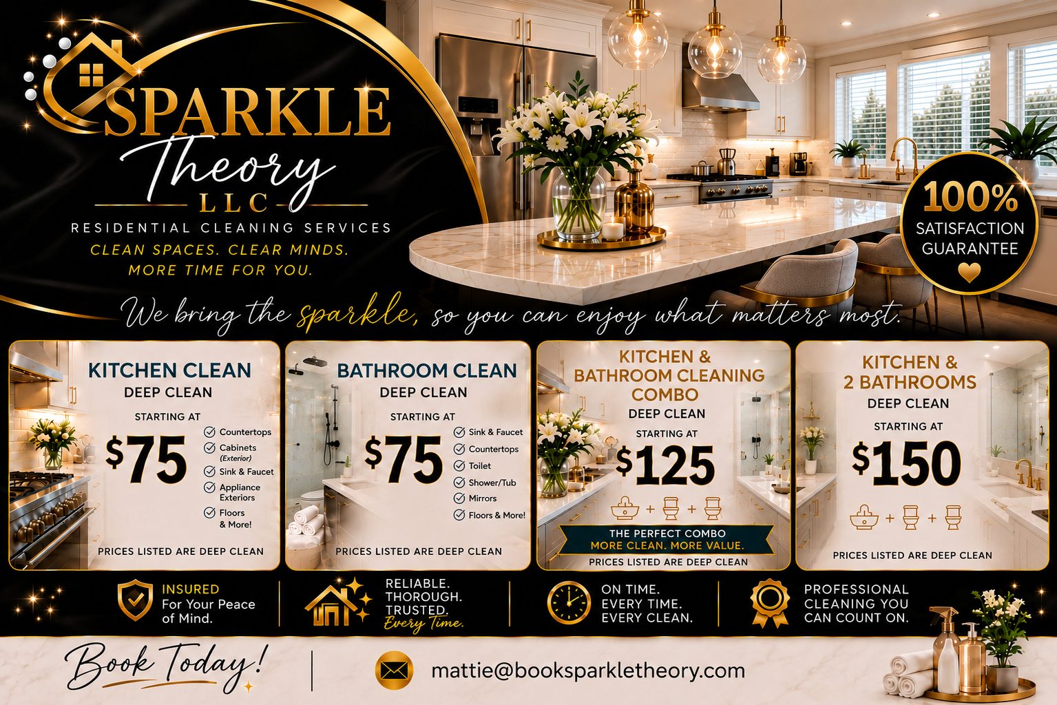 Sparkle Theory LLC professional deep cleaning services in Chattanooga TN and North Georgia