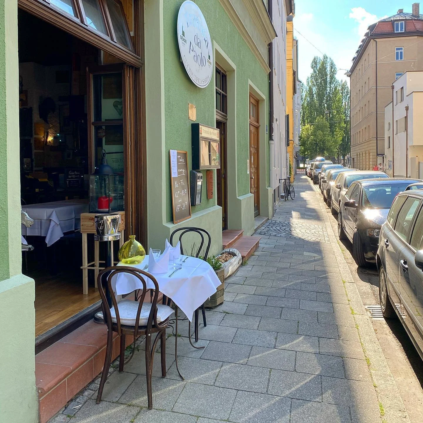 Wir freuen uns auf euch!☺️👍🏽#trattoriadapaolo #dapaolo #sardegna #cucinatipicasarda #untersendling #munich #trattoria #sonnigertag #gutelaune #gutesessen