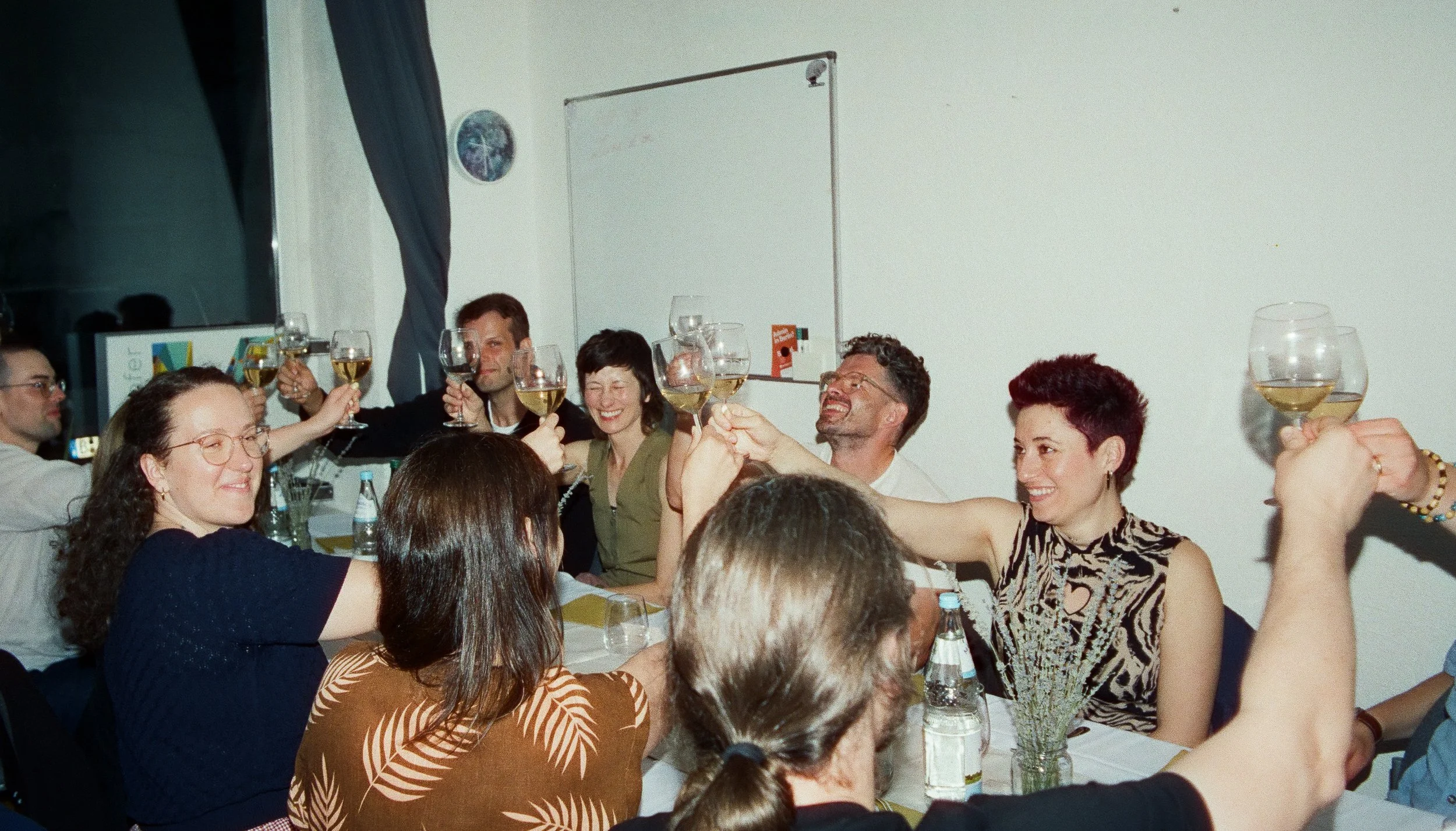 guests enjoying an intimate private dining experience prepared by a French private chef in Berlin