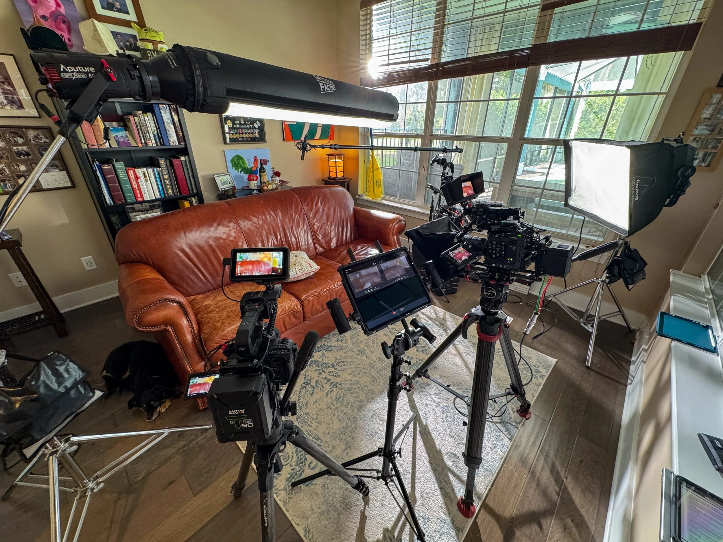 New project. New story. We&rsquo;re excited about what we&rsquo;re creating with this one and can&rsquo;t wait to share more with you! 🎥

#BehindTheScenes #NewCreationMedia #ContentCreation #OrlandoProduction #BTS