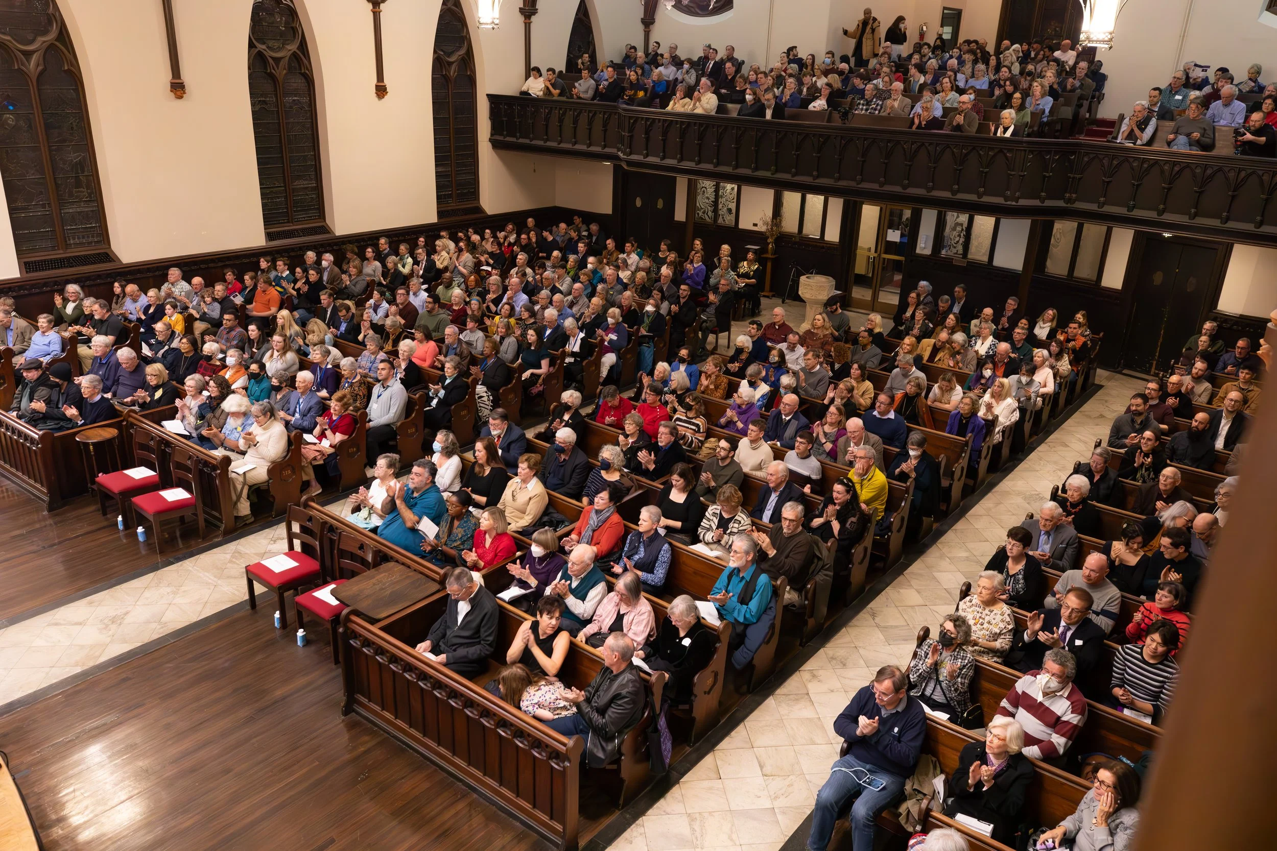 Audience at Church of the Epiphany.