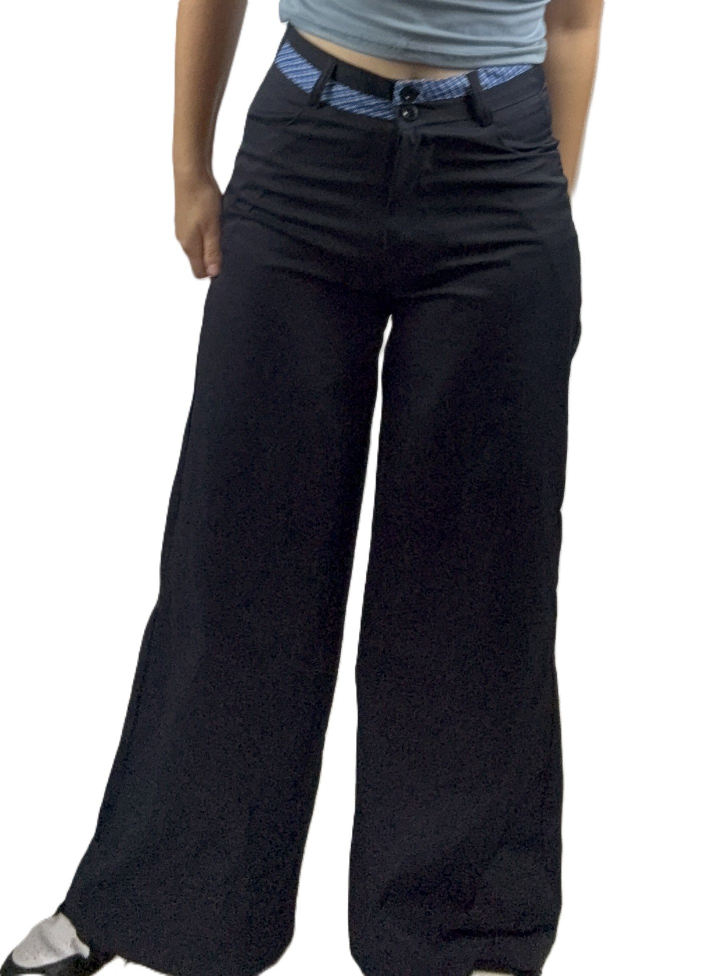 Pantalon ample bleu foncé
