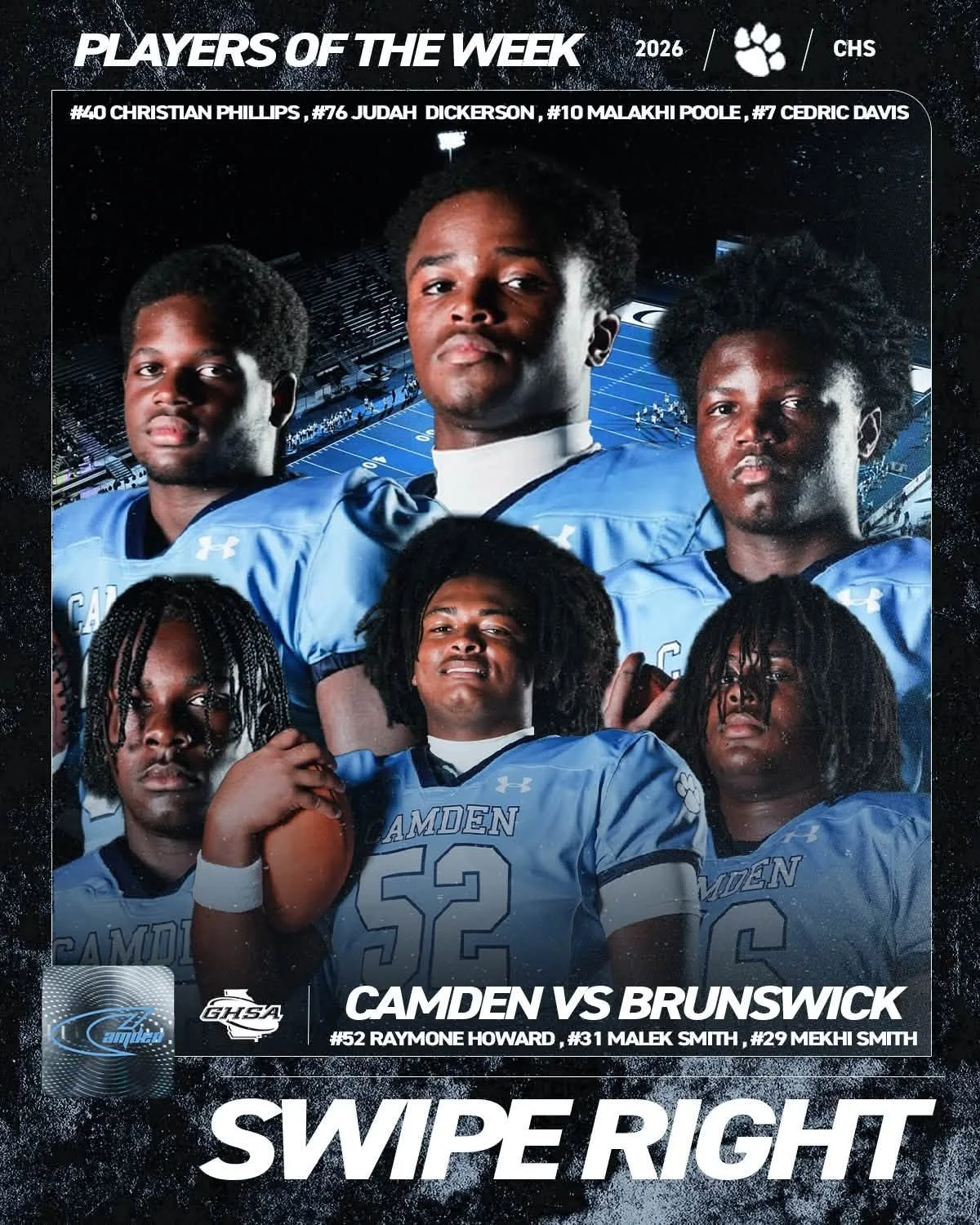Camden County Wildcats Players of the Week After Brunswick Win!