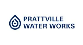 Prattville Water Works logo with a water droplet icon