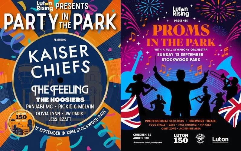 Party in the Park and Prom in the Park - Luton’s 150th Anniversary Celebration
 
Role: Production Support 
 
I am really proud to be part of the team putting together one of the biggest live music events ever held in Luton, working across departments