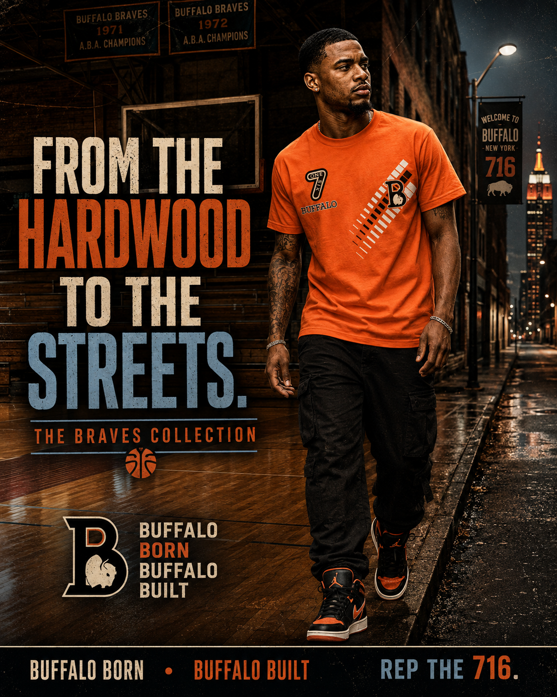 Buffalo Braves Heritage Graphic T-Shirt