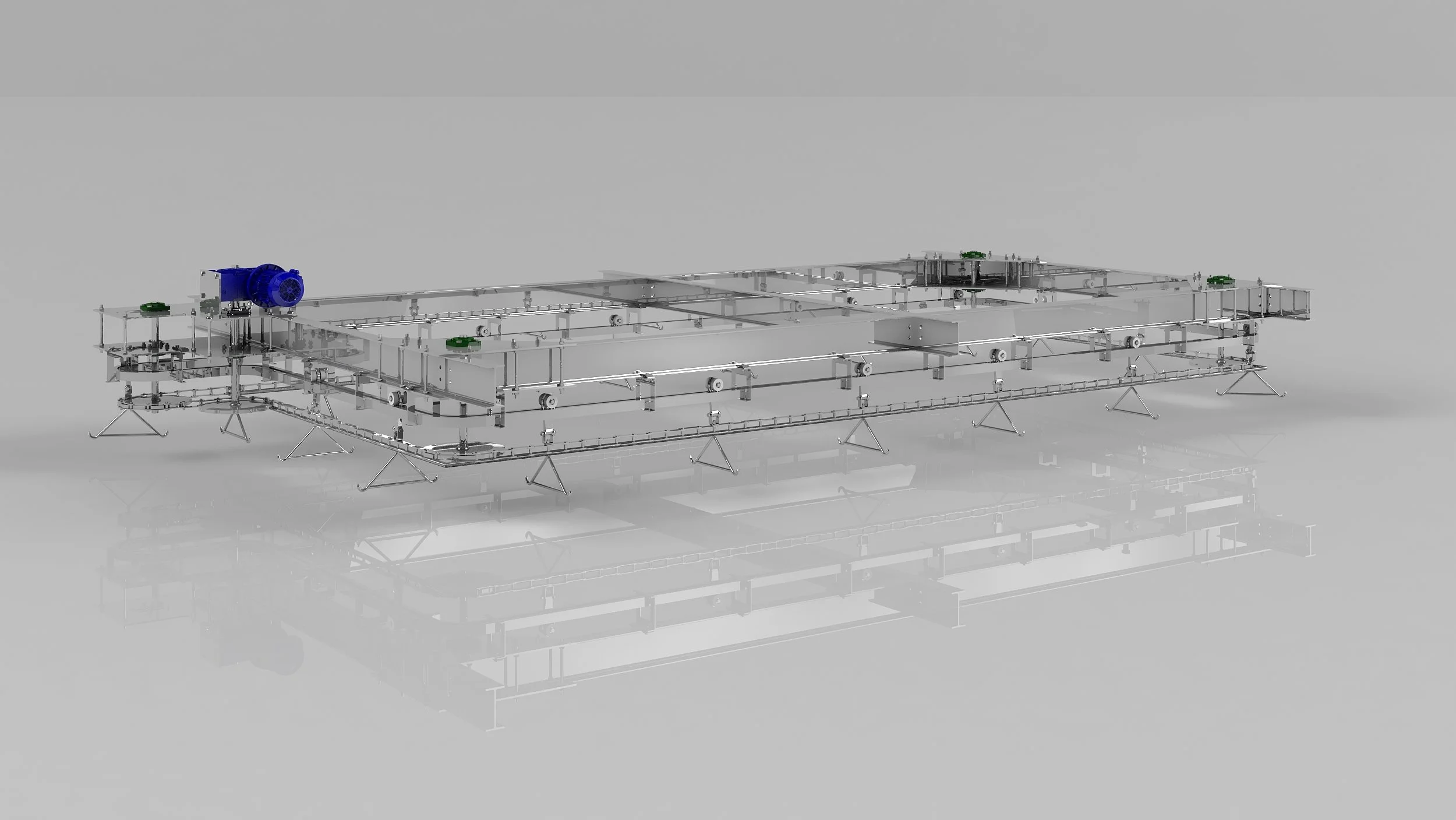 Industrial Overhead Sheep Conveyor System for Slaughterhouses - Teknotes Group