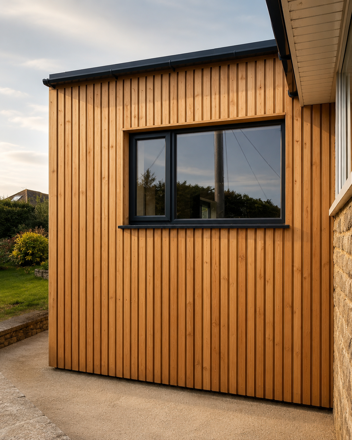 Larch-Clad Extension