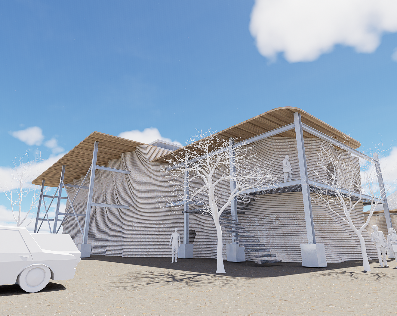 lab exterior render.