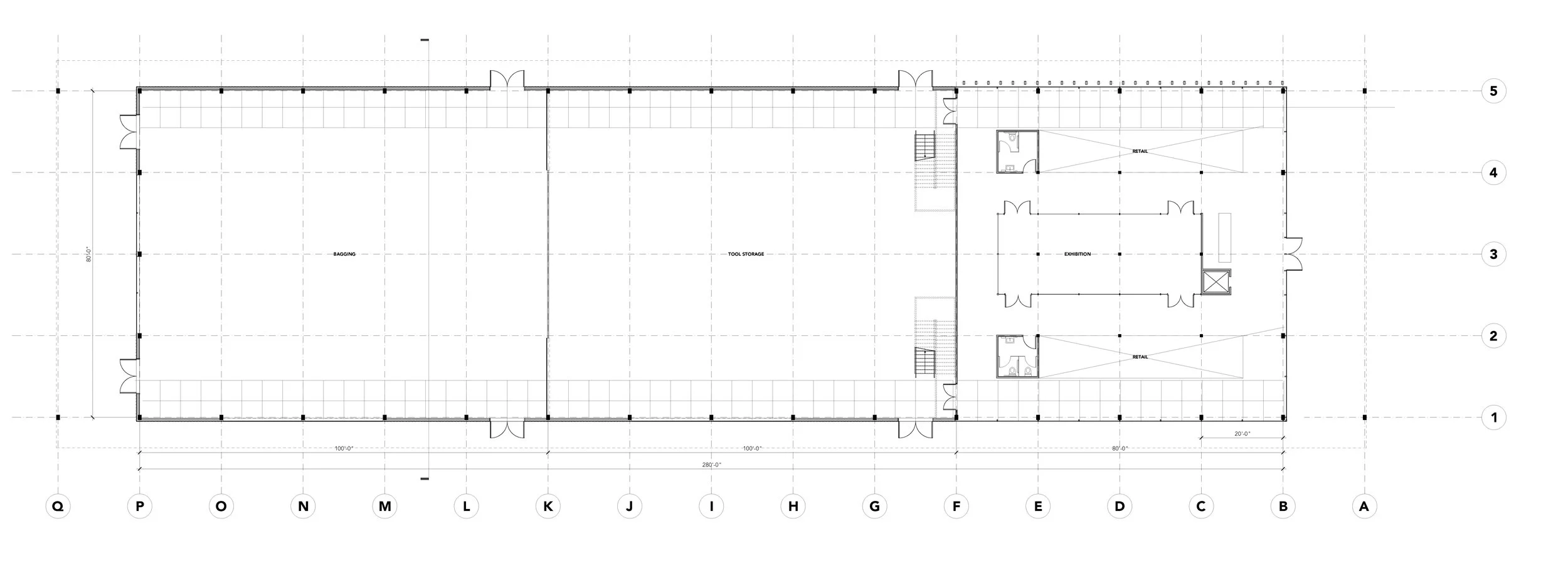 recycling facility ground floor plan.
