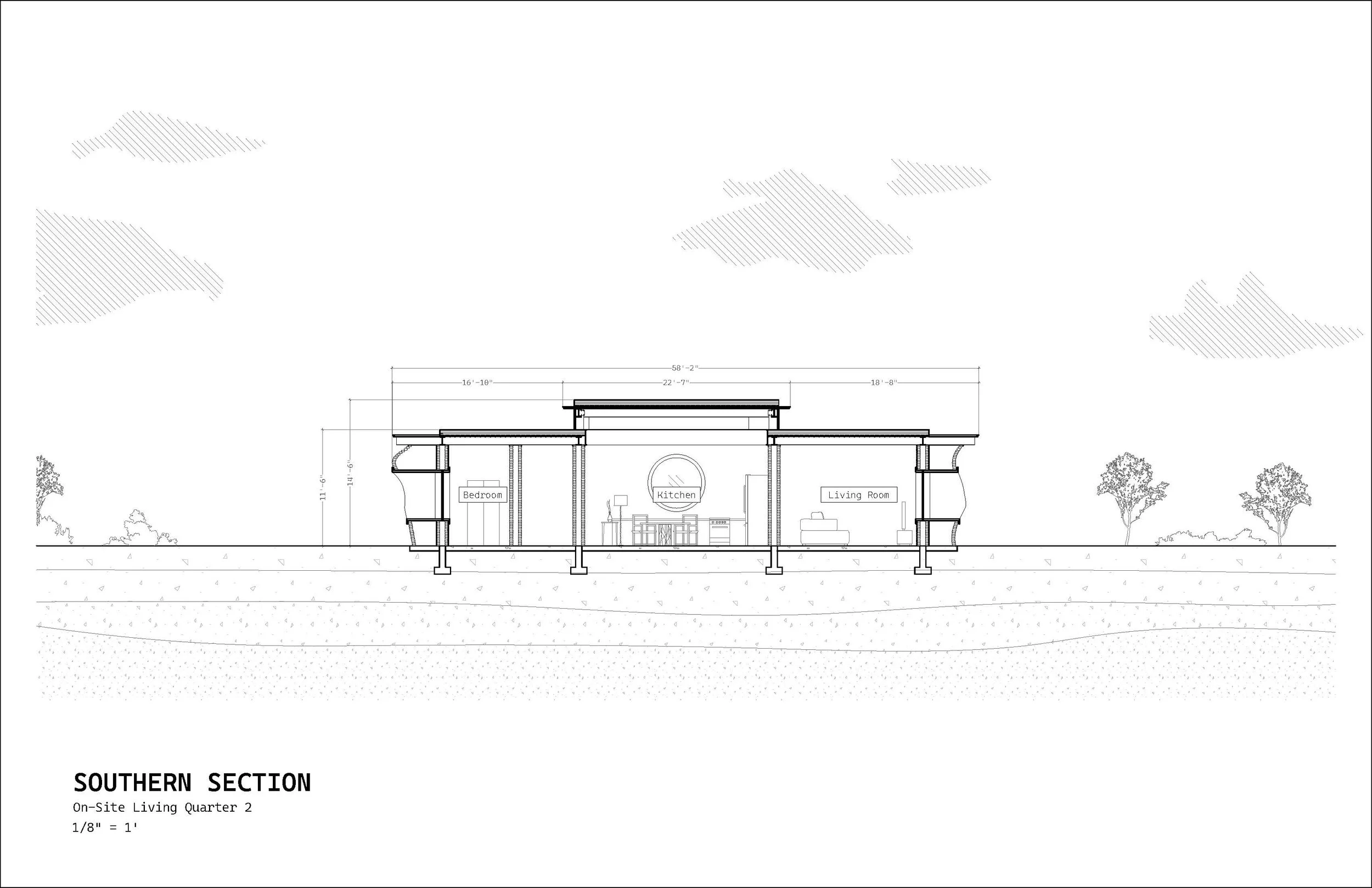 living quarter prototype section.